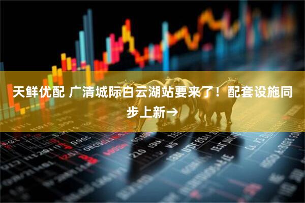 天鲜优配 广清城际白云湖站要来了！配套设施同步上新→