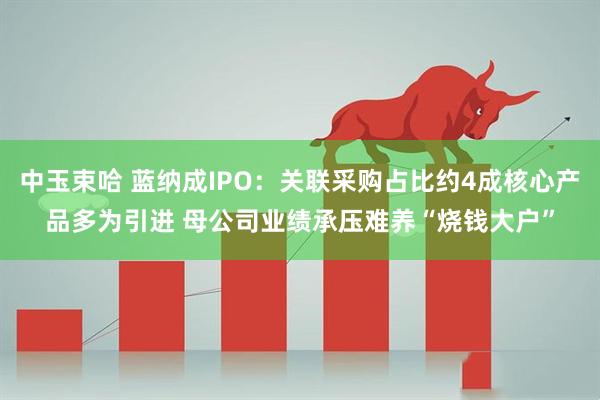 中玉束哈 蓝纳成IPO:关联采购占比约4成核心产品多为引进 母公司业绩承压难养“烧钱大户”
